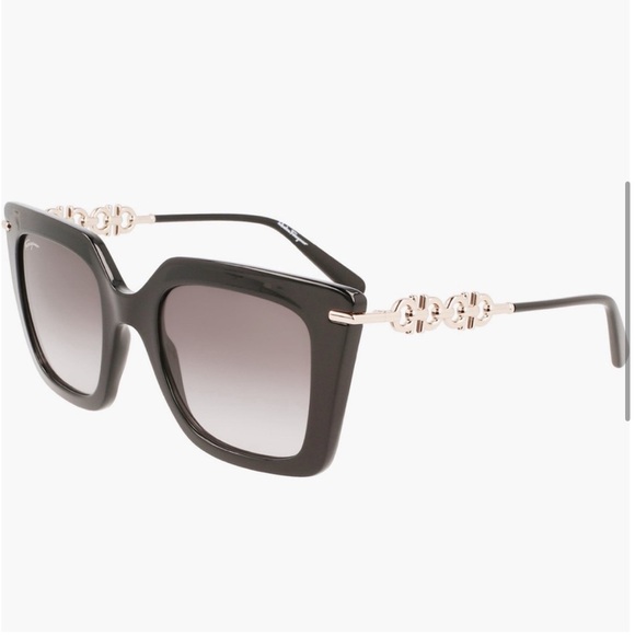 Salvatore Ferragamo Accessories - SALVATORE FERRAGAMO Gancini 51MM Rectangle Sunglasses
